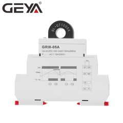 GEYA AC24-240V 2A-20A Current Monitor Relay Current Protection Straight-Through