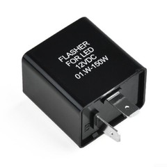 2 x 2-Pin Electronic LED Flasher Relay Fix Turn Signal Light Fast Hyper Flash