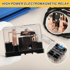 AC110V 120A Electromagnetic Relay, High Power Relay DPDT 2NO 2NC 8 Terminals …