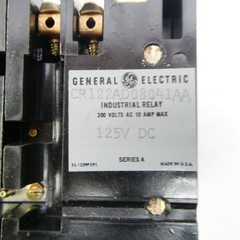 GENERAL ELECTRIC CR122AD08041AA SER. A 125VDC 10A NSMP