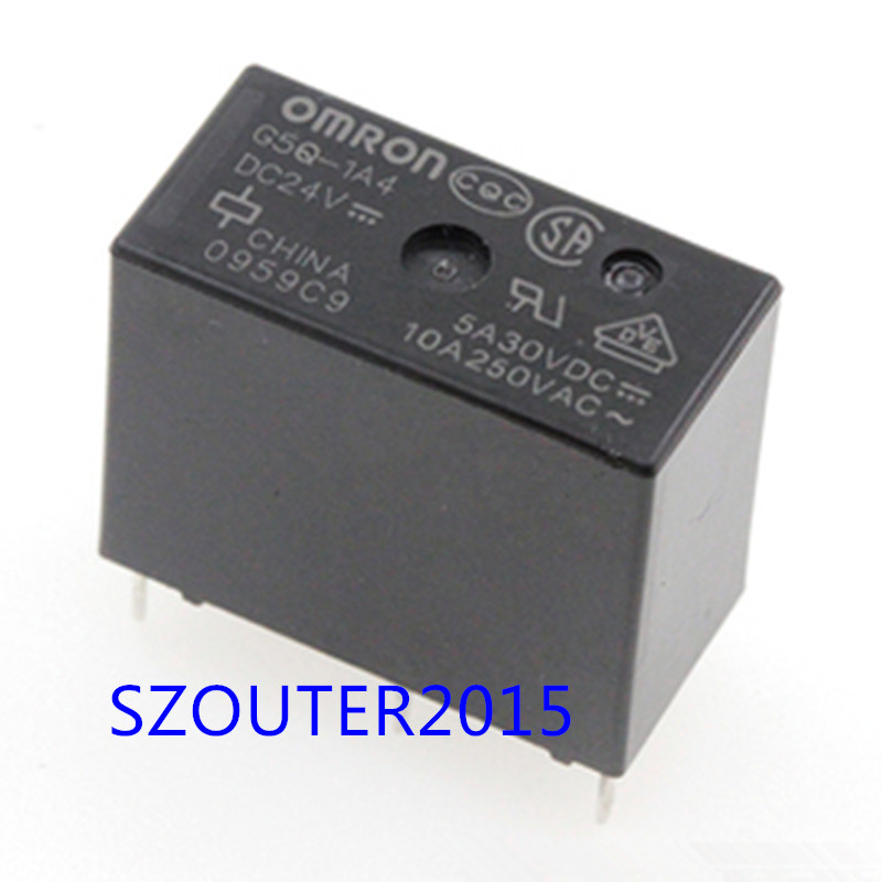 10PCS G5Q-1A4-DC24V RELAY 24VDC 10A 4PIN NEW