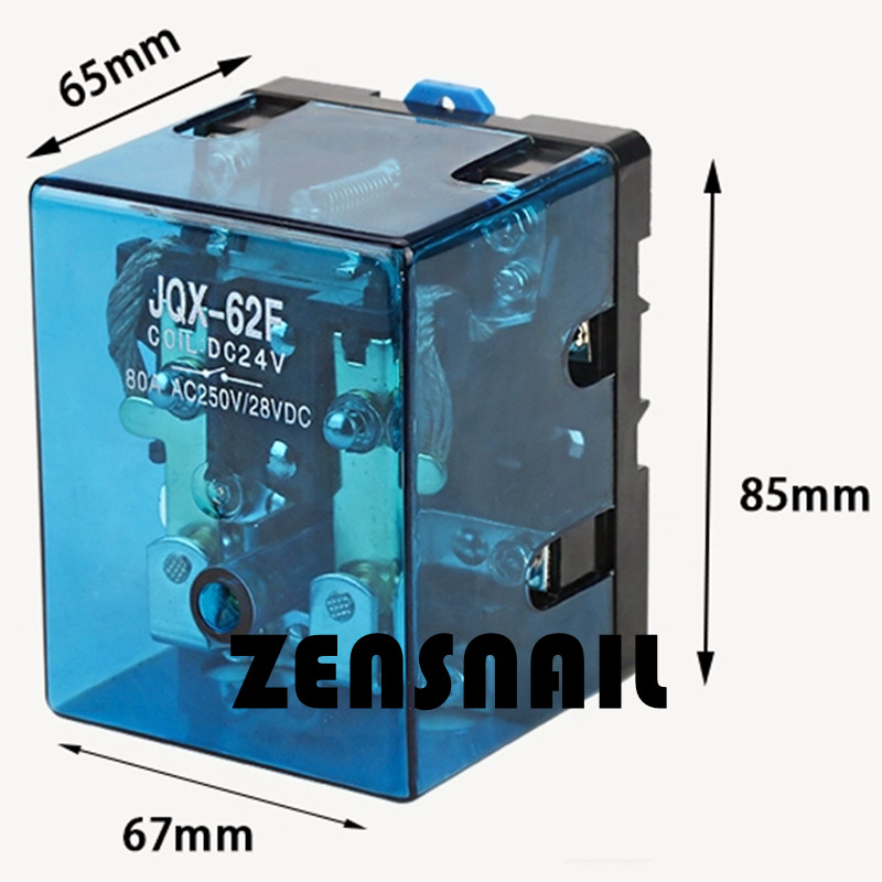 1PCS JQX-62F-2Z DC12V DPDT POWER RELAY 12VDC 80A silver plated contact NEW