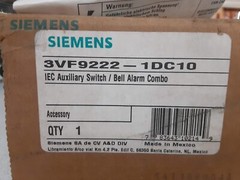 SIEMENS 3VF9222-1DC10 IEC AUXILIARY SWITCH / BELL ALARM COMBO