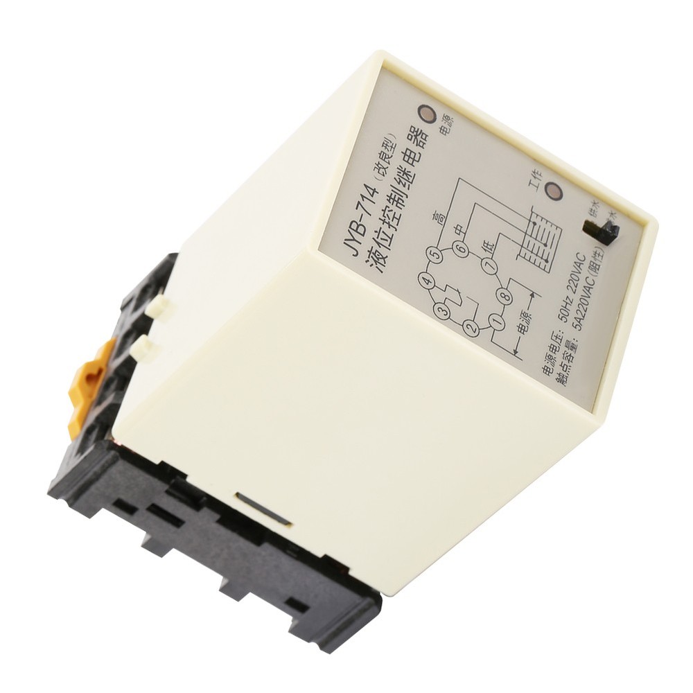 JYB-714 Liquid Level Relay Water Level Controller With Base 220V