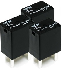 3 PCS Song Chuan 3011ACR1U03 12VDC Micro 280 SPST 35A Auto Relay