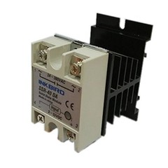 Inkbird Solid State Relay 40DA DC SSR Black Heat Sink for PID Thermostat