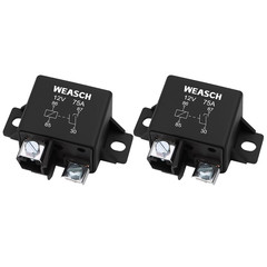 2Pack 0332002168 Normal Open Power Relay 12V 75A Applies to Starter Relay