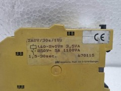Pilz ZAU Time Relay ZAUV/30s/1UZ 110-240V 1,5-30sec. – Lot Of 2pcs
