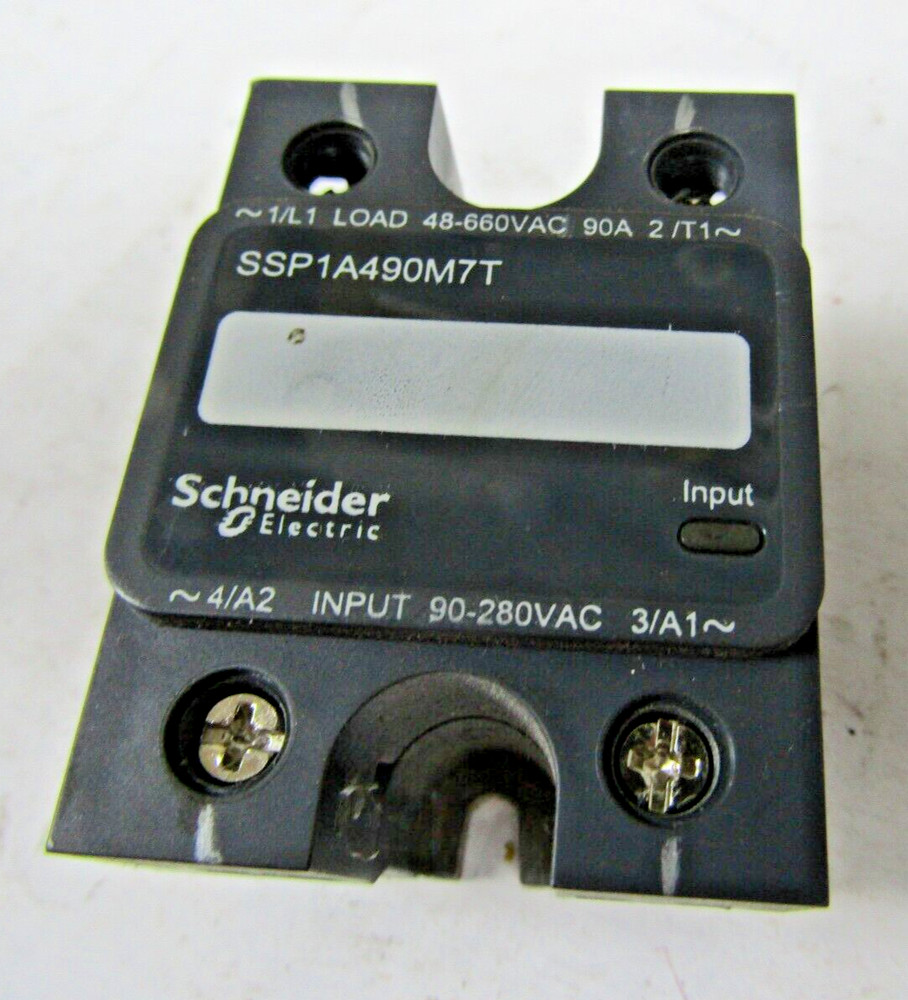 ✌ SCHNEIDER ELECTRIC SSP1A490M7T RELAY LOAD 48-600VAC 90 AMPS INPUT 90-280VAC