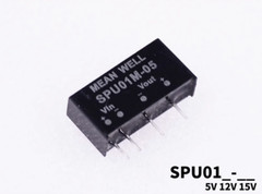 1PC NEW MEAN WELL Power supply SPU01L/01M/01N 5V12V15V DC-DC 1W #LL