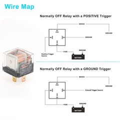 2 PCS Clear 4 Pins 12V 80A Auto Relay Multi Purpose Waterproof Car Parts