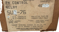 NEW SYLVANIA 5U3-76 PM A.C. RELAY 120V 60HERTZ 5U376