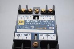 NEW Square D 8501L040 CONTROL RELAY 110 V/120 V 50/60 HZ 8501LO40