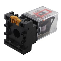 Silver Alloy Contact MK3PI MK3P 220VAC Relay 11 Pin 10A 250VAC With Socket Base