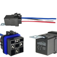 4-Pin 12V DC Waterproof 40/30A Relay with Heavy Duty Wires