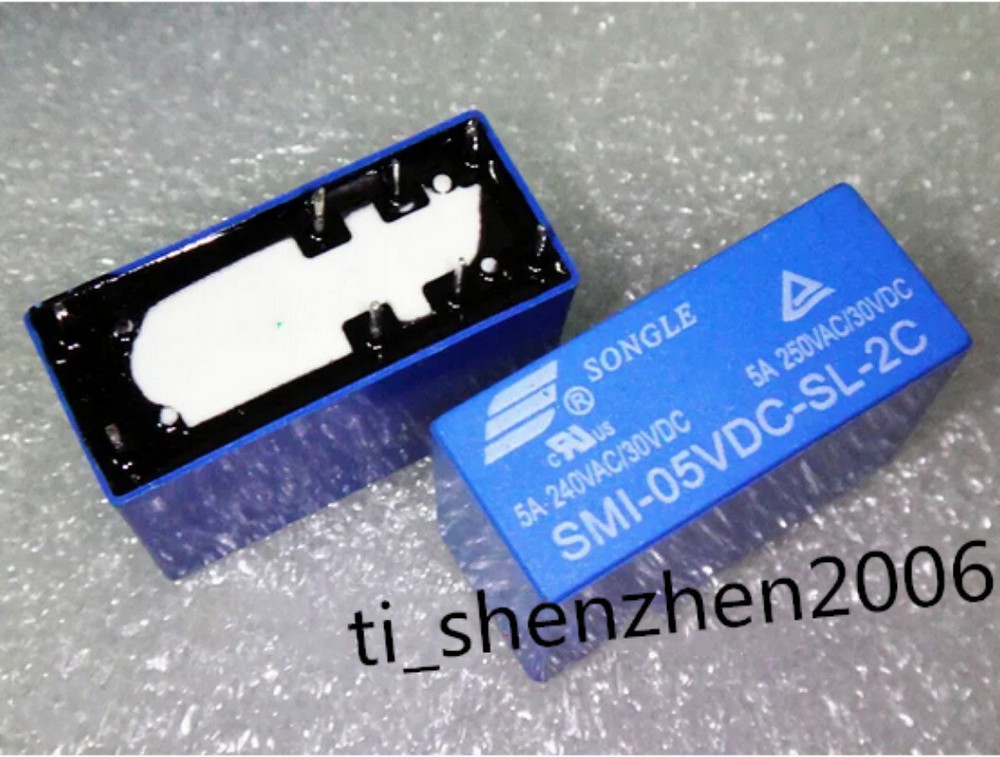 1PCS 8pins 5V SMI-05VDC-SL-2C 5A 250VAC 30VDC Relay