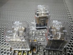 Potter & Brumfield KRPA-14DN-24 Relays 24VDC 700-HN126, 27E123, & 6X156M Bases