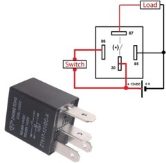 Waterproof SPST 4-Pin Relay Switch Set – Heavy Duty Electrical Components