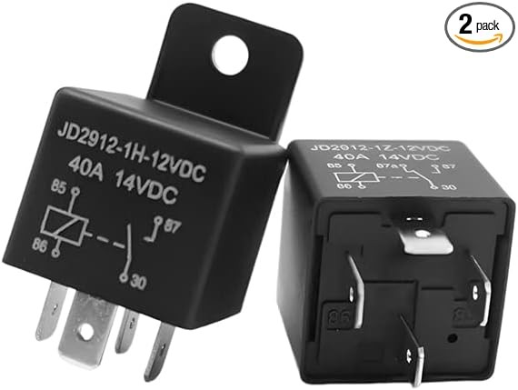 Relays 12V 4 Pin 40amp, SPST Model 40A 14VDC, Automotive Switches and Starters,