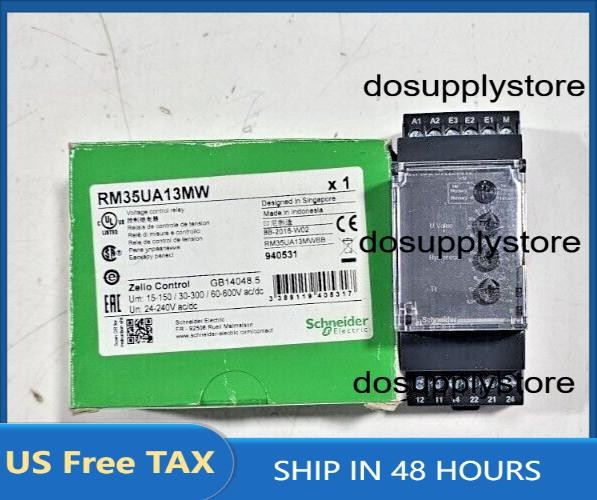 RM35UA13MW VOLTAGE CONTROL RELAY VOLTAGE 24-240VAC/DC US Free TAX