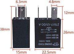 Waterproof SPST 4-Pin Relay Switch Set – Heavy Duty Electrical Components