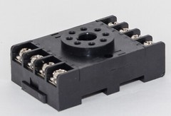 2 IDEC Relay Sockets, DIN Rail, Screw, 8 Pins, 10 A, 300 V, GT3 Series (SP2P-06)