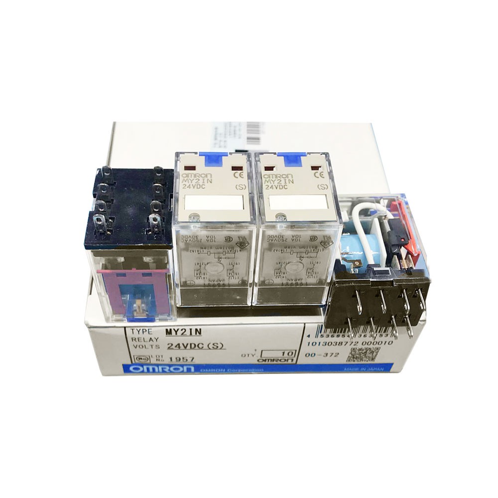 Omron 1X MY2IN MY2IN1-D2 MY4IN MY4IN-D2 24VDC(S) 110/120VAC(S) 220/240VAC(S) lot
