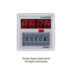 DH48J‑A Digital Counter Delay Time Relay LED Display 1‑999900 11‑Pin (24V AC CX4
