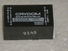 New! Crydom S3020A Solid State Relay Input 3.5-8.0 VDC, Output 0.3A 240VAC