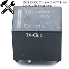 5PCS TAIKO TC1-110-U ACTC31A04 12VDC 5Pin Power Relay