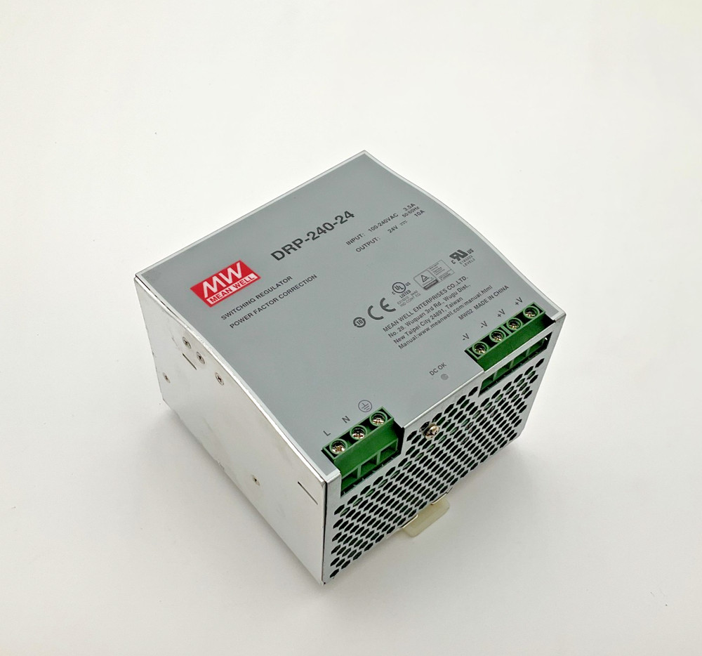 Mean Well DRP-240-24 Power Supply Module 24 VDC 10 Amp DRP24024 (TBI)