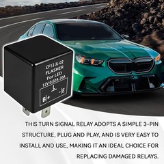 CF13 EP34 3-Pin LED Electronic Flasher Relay, 12V CF13 JL-02 Turn Signal Ligh…