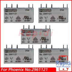 5PCS Power Relay Replace For Phoenix No.2961121 6A 24VDC 240v~250V 5 Pins