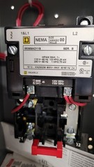 Square D NEMA AC Magnetic Motor Starter 8536SAG11V02CP51P52S Enclosure Type 1