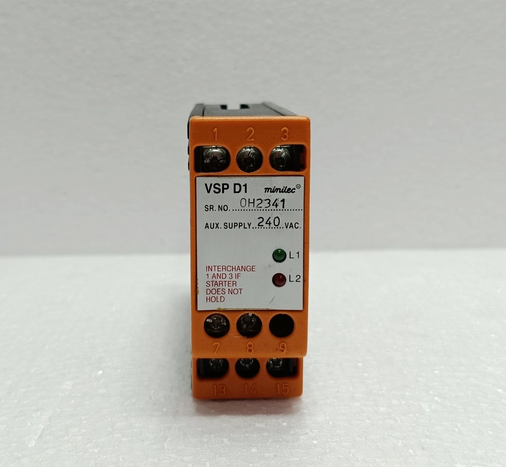 Minilec VSP-D1 Phase Failure Relay | 3 Phase Voltage Monitor | Motor Protection