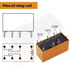 ABXLNIU DPDT Relay 9V Coil 8 Pin PCB Power Relay 12 Pcs