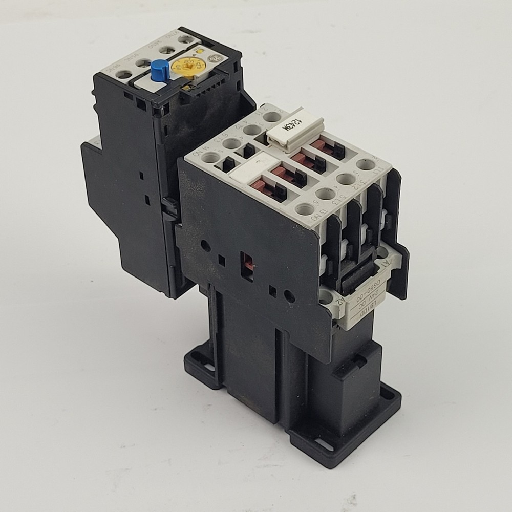 GE CL02D310T Contactor, CL02, 24 VDC, W/RTN1C Overload Relay, 0.25-0.41 Amps