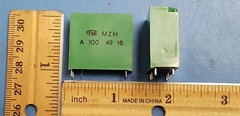 RELAY, MINIATURE, MZH-A-100-49-16, FEME, 32.5 VDC,MADE IN ITALY ,NEW (2 pcs)