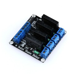 4 Channel 5V Low Level Trigger Solid State Relay Module with Fuse, 4 Way 250V…