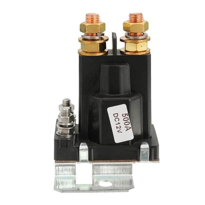 Car Power Switch Starter Solenoid Auto Start Contactor 4 Terminals 12V AMP 500A