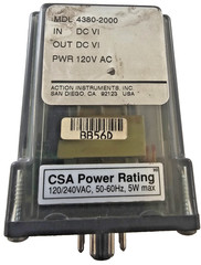 Action Instruments 4380-2000 Action Pak Relay 120VAC 8-Pin 5W Input 10mv-100v