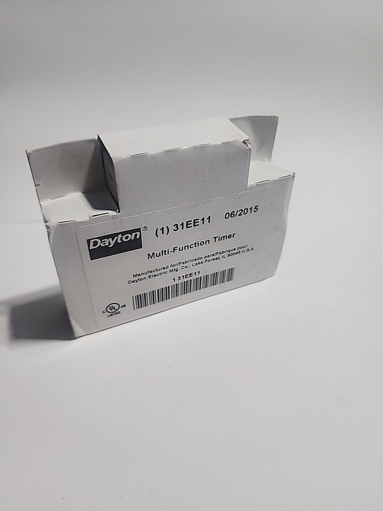 DAYTON 31EE11 Multi Function Time Delay Relay, 240VAC, 6Pins 31EE11 ACDC 24-240V