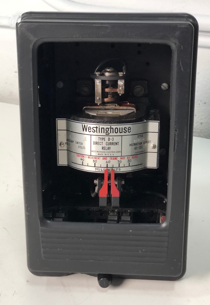 WESTINGHOUSE 1876040 TYPE D-3 DIRECT CURRENT RELAY