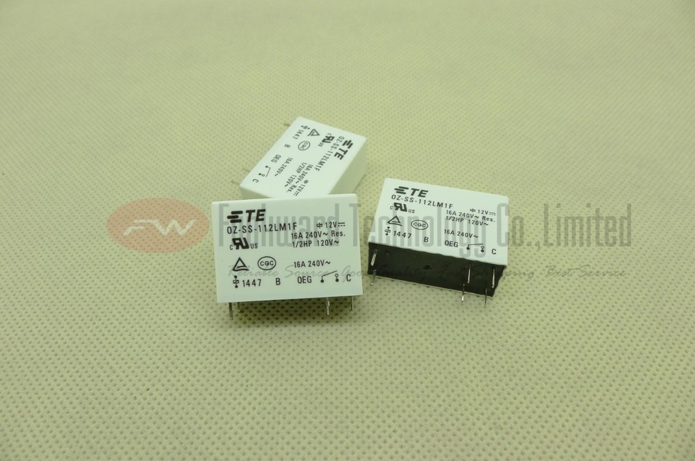 OEG OZ-SS-112LM1F Miniature Power Relay 16A 12V x 2PCS NEW
