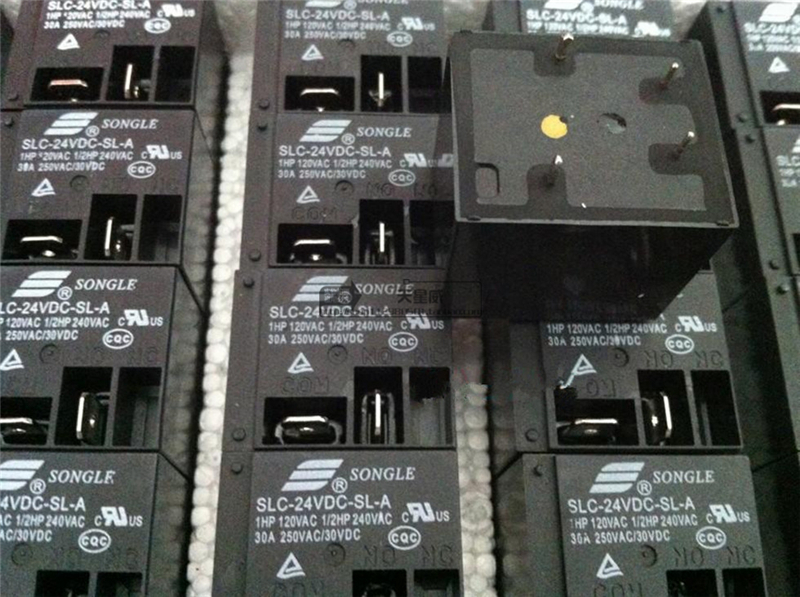 2pcs T91 4pins SLC-24VDC-SL-A Electrical PCB Power Relay 30A 250VAC