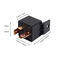 Reliable 12V 4-Pin Automotive Relay 80A – SPST Normally Open – JD2912-1H-12VDC