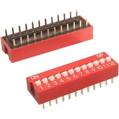 40PCS Double Row Dip Switch Assorted Kit 1 2 3 4 6 8 10 12 Position 2.54mm PC…