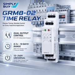 Electronic Latching Relay Memory Relay Impulse Relay 16A GRM8-02 AC/DC12V~240V