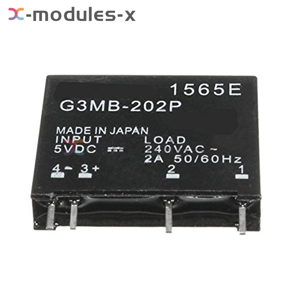 1-10x G3MB-202P DC-AC PCB SSR In 12VDC AC 2A Out 240V Solid State Relay Module
