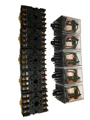 Relay OMRON MK2P-I MK2P MK2 AC 12V AC 8 Pin 10A 250VAC and PF083A Socket 5 PCS
